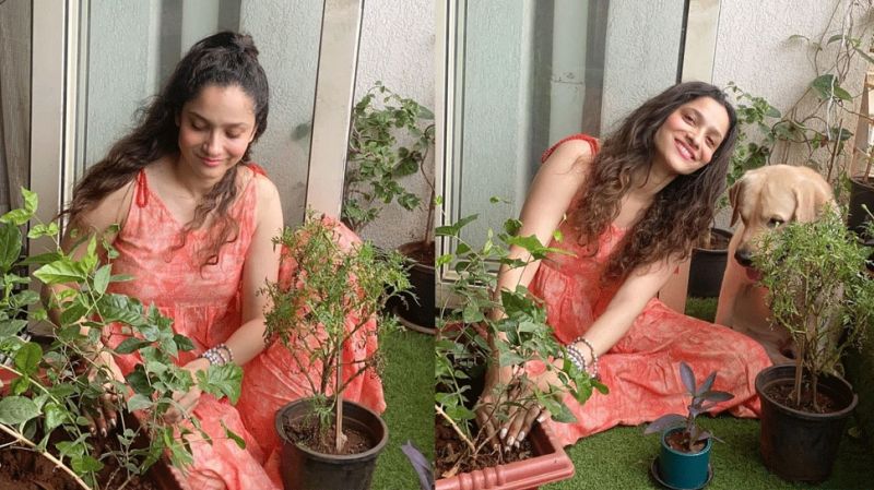  Ankita Lokhande Plant Tree for SSR