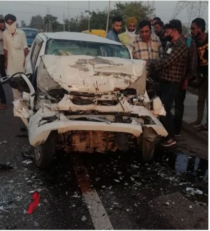 Road accident in Jalandhar 