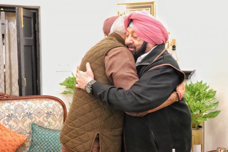 Capt Amarinder Singh met BJP incharge for Punjab Gajendra Singh Shekhawat 