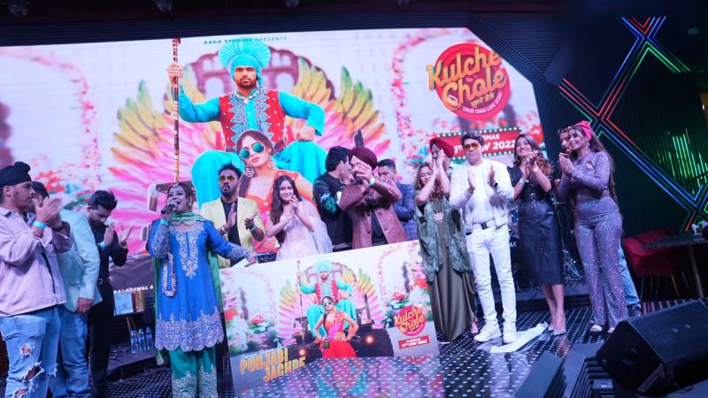 Film Kulche Chole Team charges up Dubai with their Bhangra Track