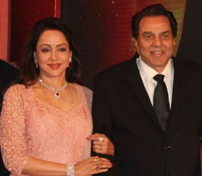 Hema Malini with Dharmendra