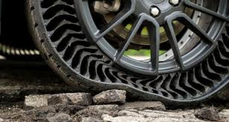 Michelin's Airless Wheel Which Does Not Puncture 