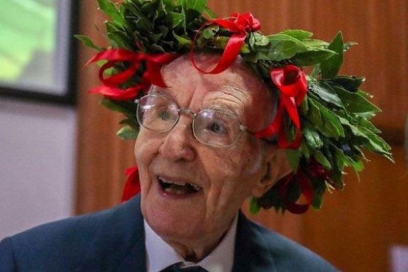 96 years old graduate