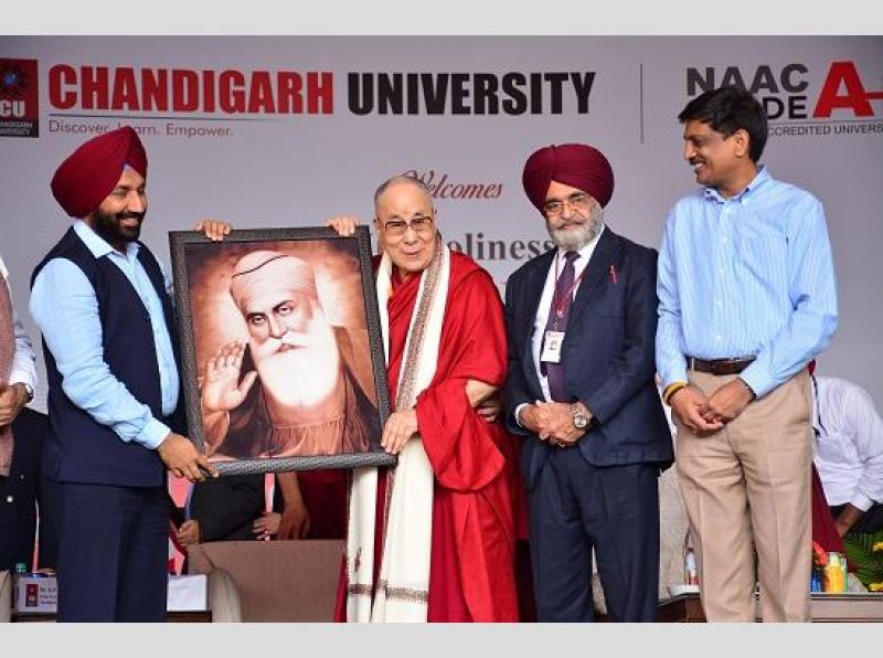 Dalai Lama at Chandigarh University