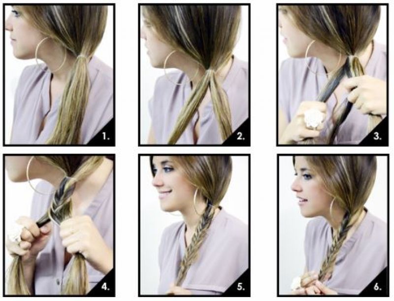 Steps to make Side Fish Tail