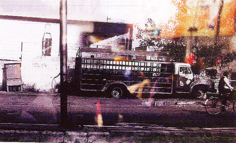 ਸਿੱਖ ਵਿਰੋਧੀਆਂ ਵਲੋਂ ਸਾੜੀ ਗਈ ਬੱਸ।