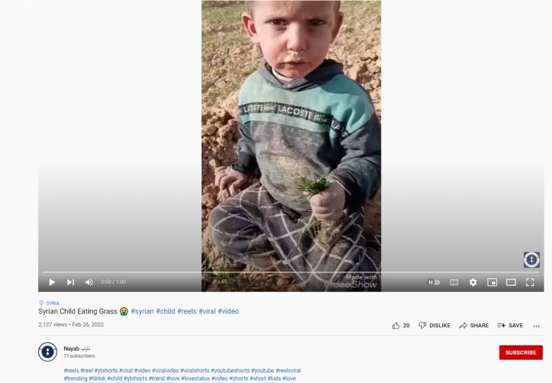 YT Video (Syrian Child)