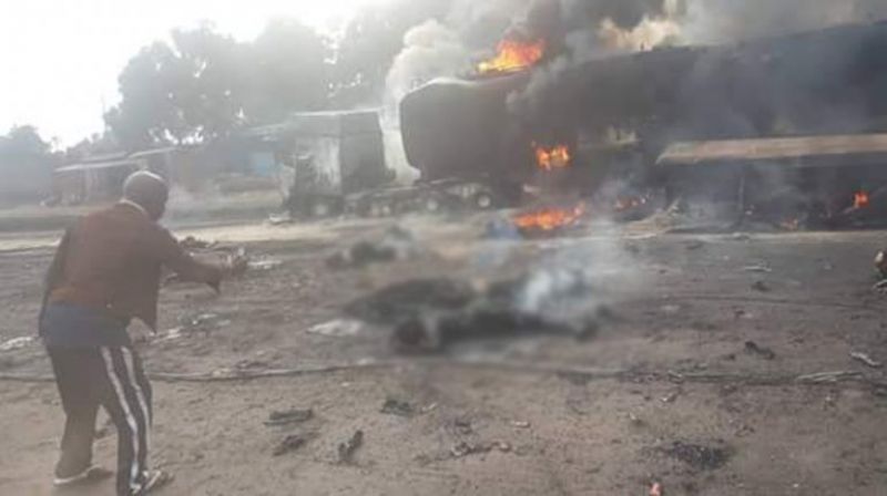 Oil tanker road crash in DR Congo