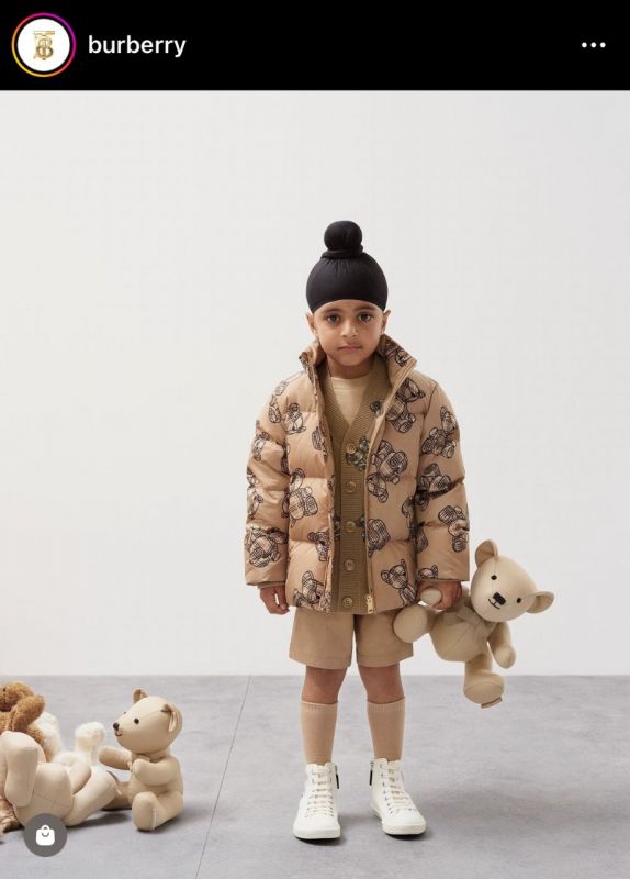 Sikh boy Model for viral Burberry Children collection