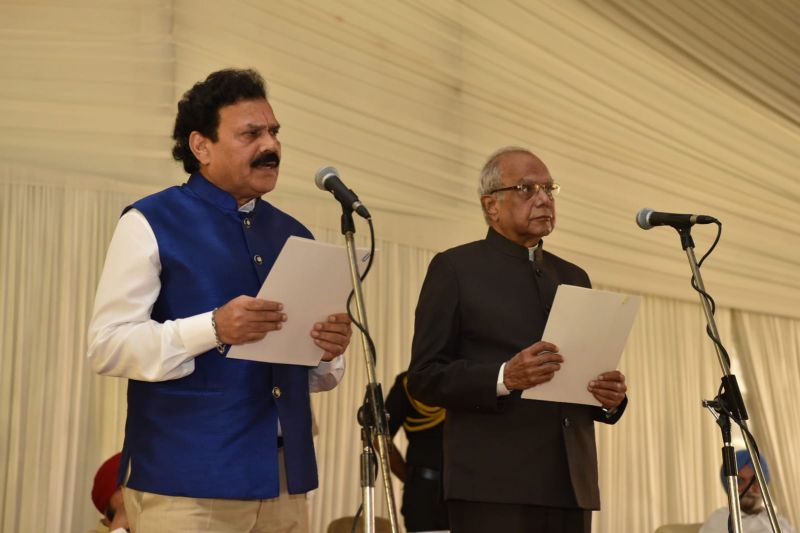 The new ministry took oath at Punjab Raj Bhawan