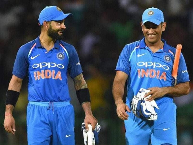 Virat kohli and Mahinder Dhoni