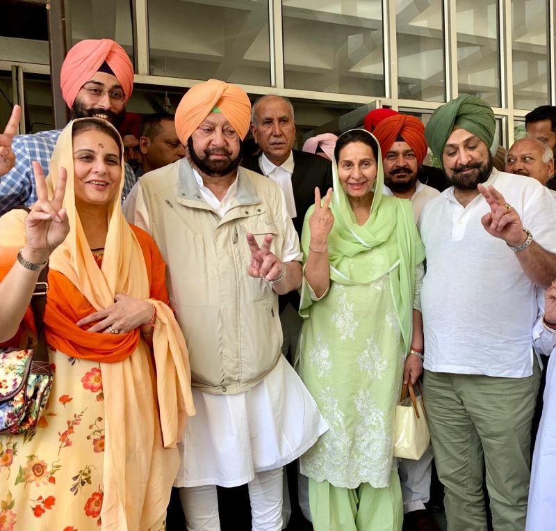 Parneet Kaur filed nomination papers from Patiala