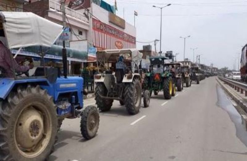 Tractor protest
