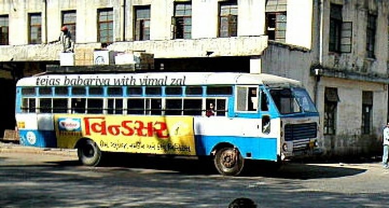 Old buses in Gujarat