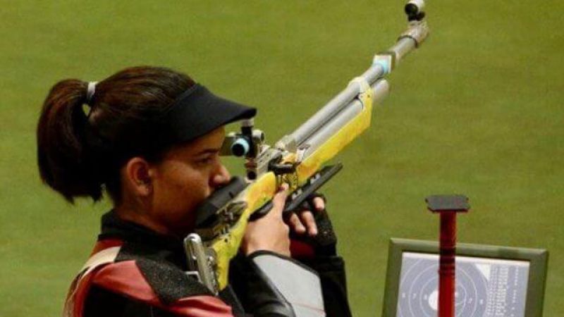 tejaswini sawant wins gold 50m rifle 3 positions while anjum moudgil wins silver