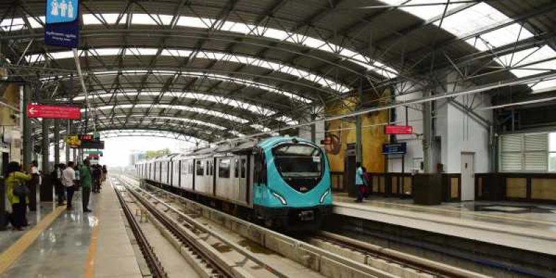 Namma Metro train stops, driver walks back to station to get key