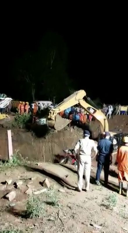 Two dozen people fell into a well, killing three