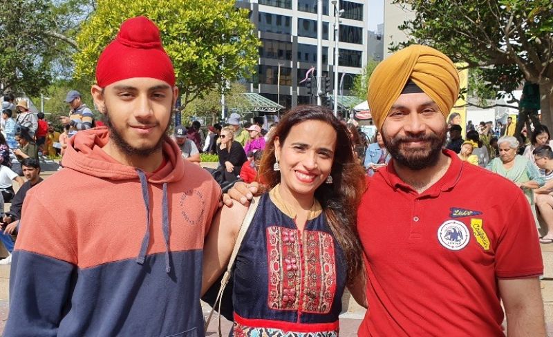 Haransh Singh and Family 