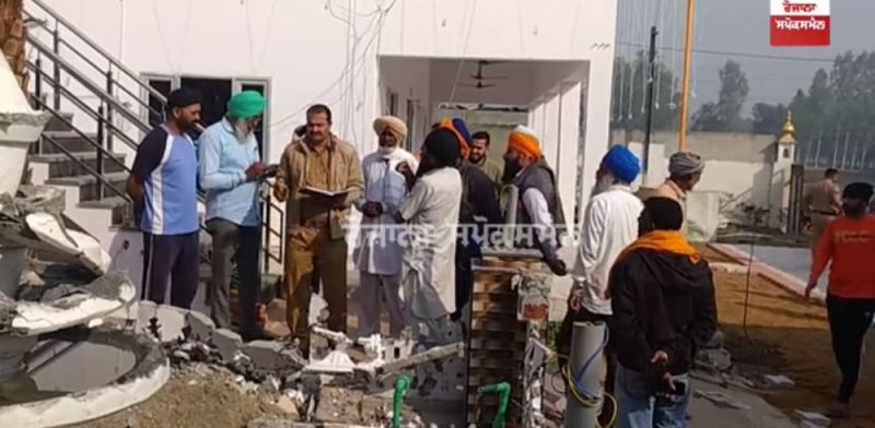 Mischievous miscreants broke park Inside Gurdwara Sahib