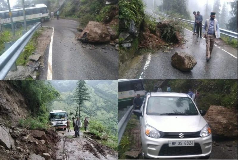 Landslide in Himachal Pradesh blocks National Highway-5