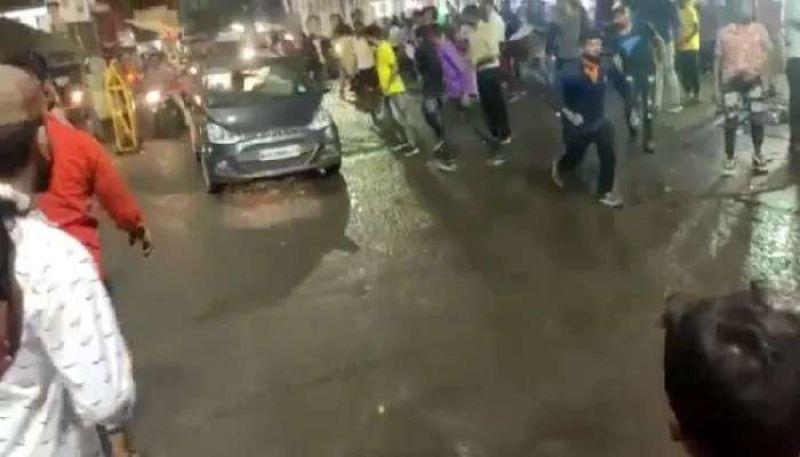3 injured after car rams into Durga idol immersion procession in Bhopal