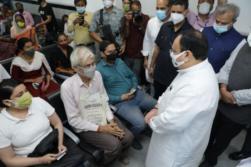 JP Nadda Visit AIIMS 