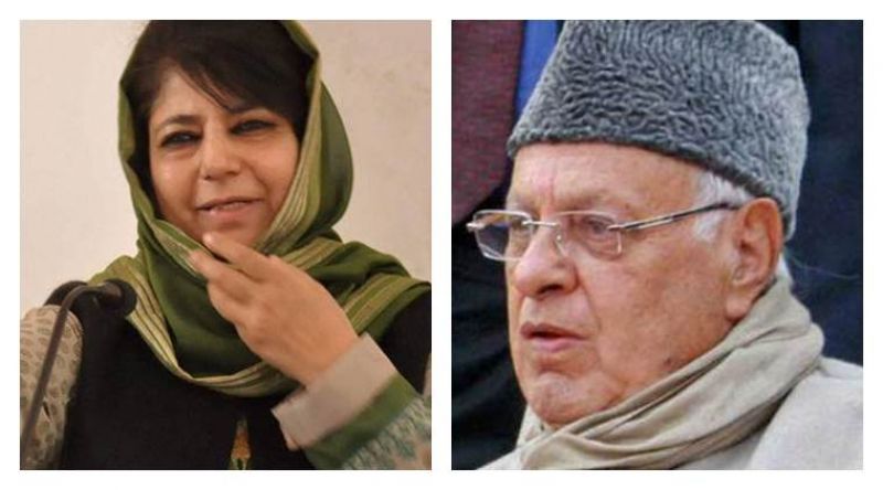 Mehbooba Mufti and farukh abdullah