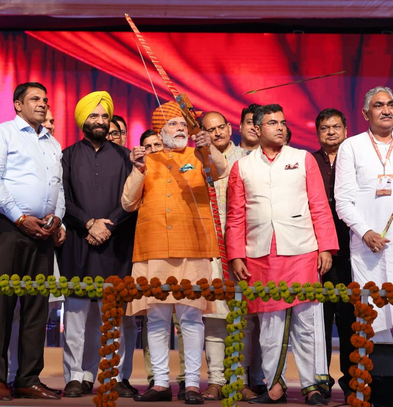 PM Modi at Dussehra celebrations