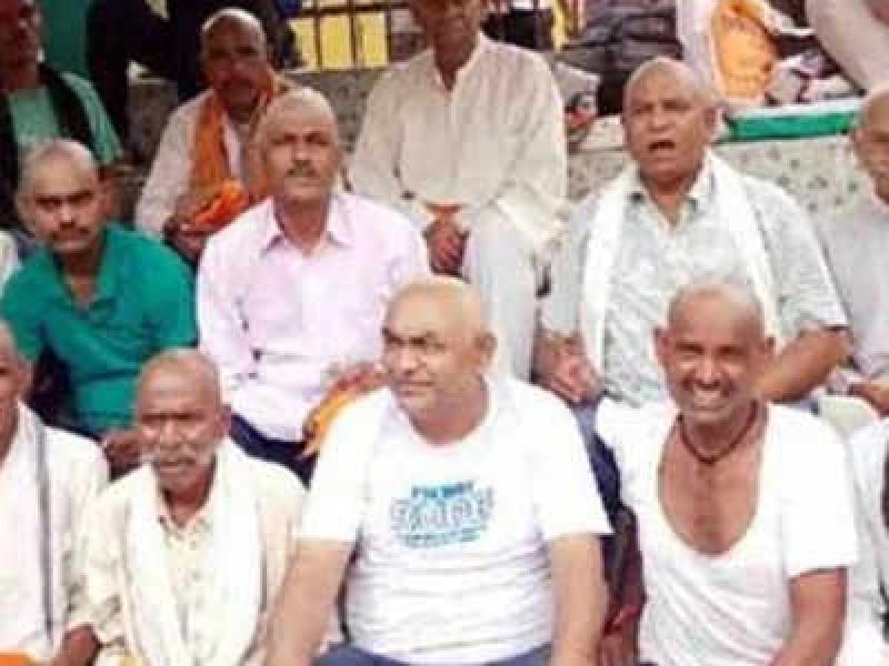 250 people get tonsured to demand separate Bundelkhand state