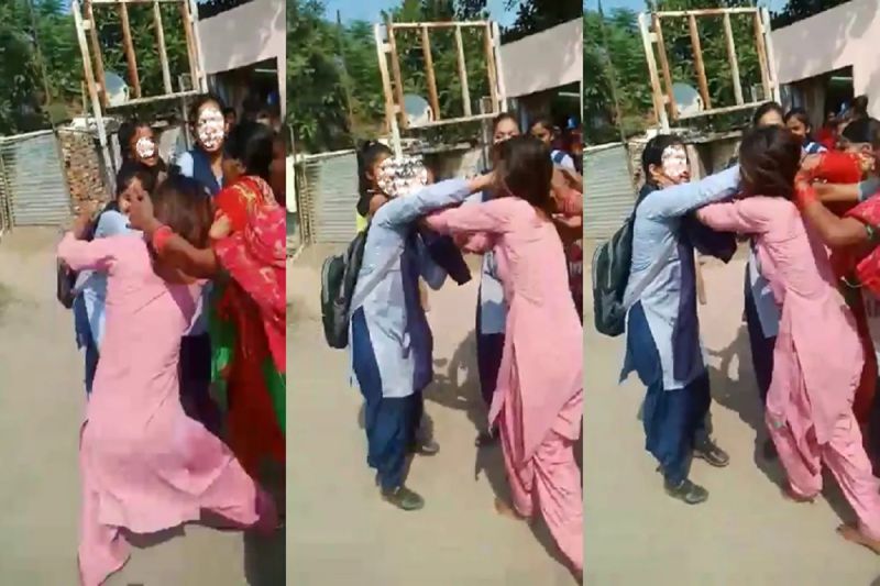  Fighting broke out between two groups of girls in Chandigarh
