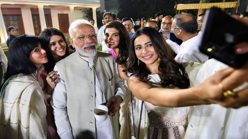 Actresses with Narendra Modi 