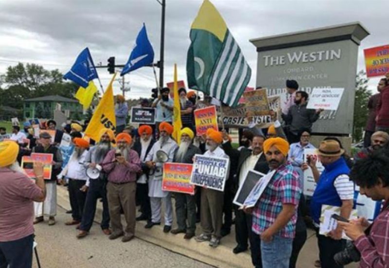  Protest against Mohan Bhagwat and Deputy President in Chicago