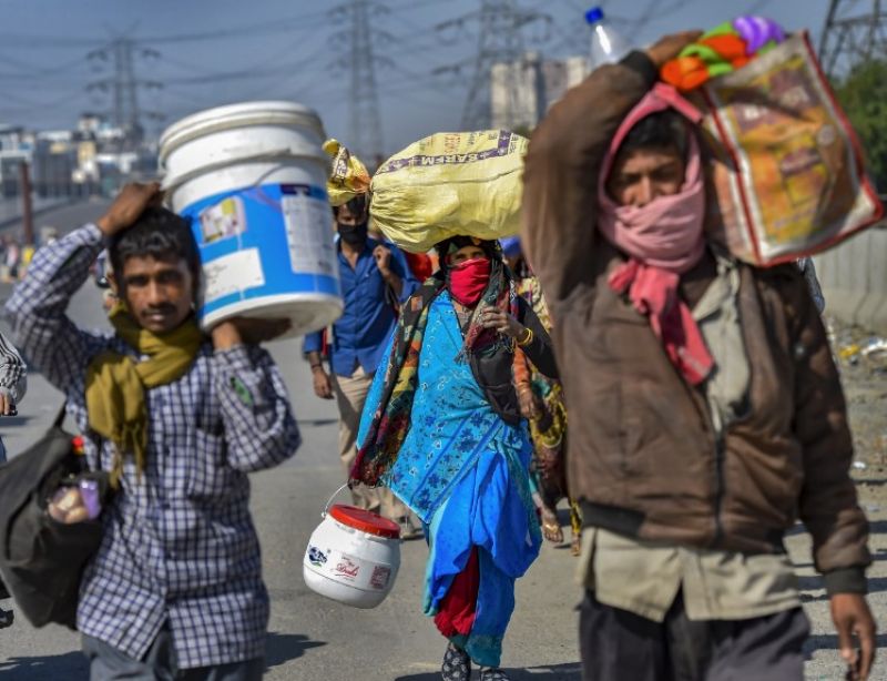 Pictures Indian Migrant workers
