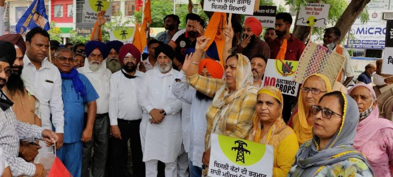 Akali Dal and BSP protest against power cuts