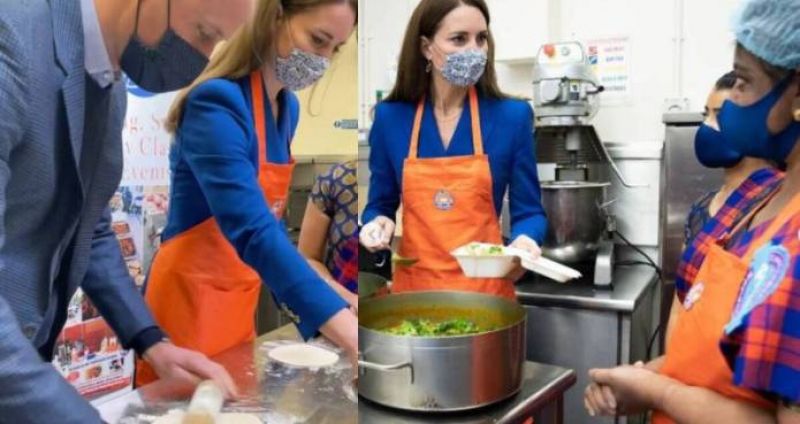 Prince William, Kate Middleton make chapatis and curry with Sikh charity