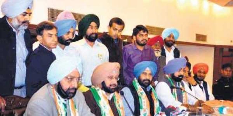 Captain Amrinder Singh with Malwinder Singh 