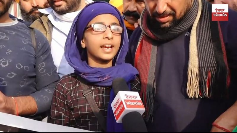 Gursimran Kaur at farmer protest 