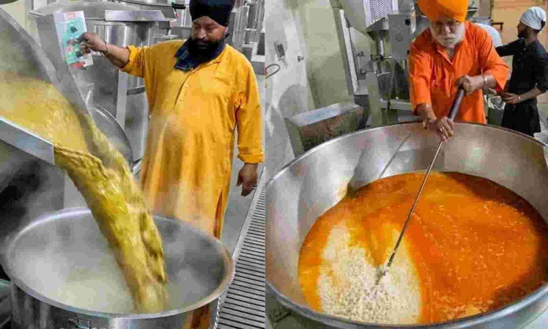  Now langar is made in one hour for  3 lakh  sangat in gurudwara Bangla Sahib 