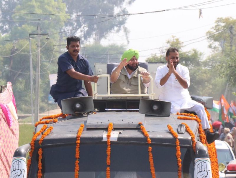 Capt Amarinder Singh road-show
