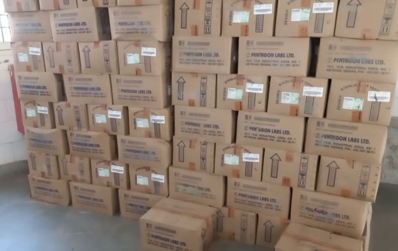 dust on medicines provided free to patients by the government