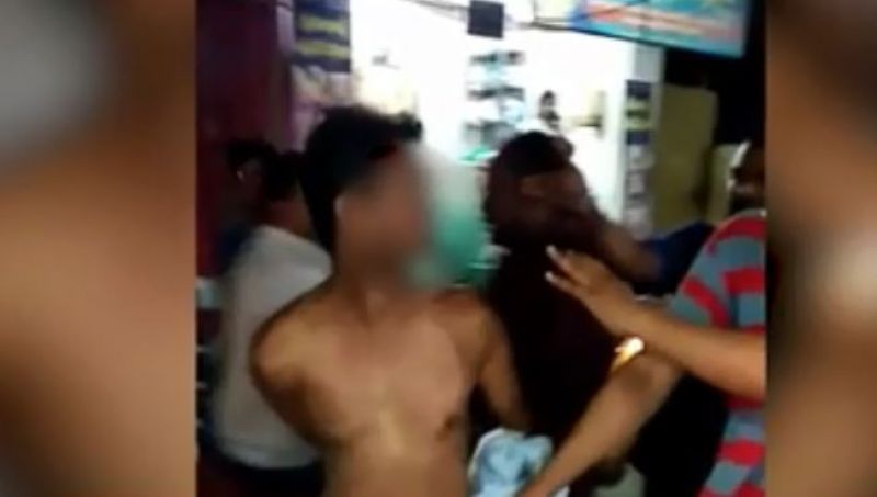 Teacher thrashed and paraded naked for alleged rape