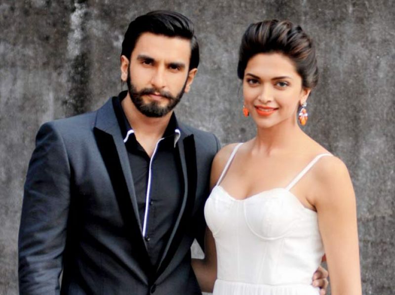 Ranveer Singh with Deepika Padukone