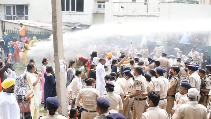  AAP women's wing protest  