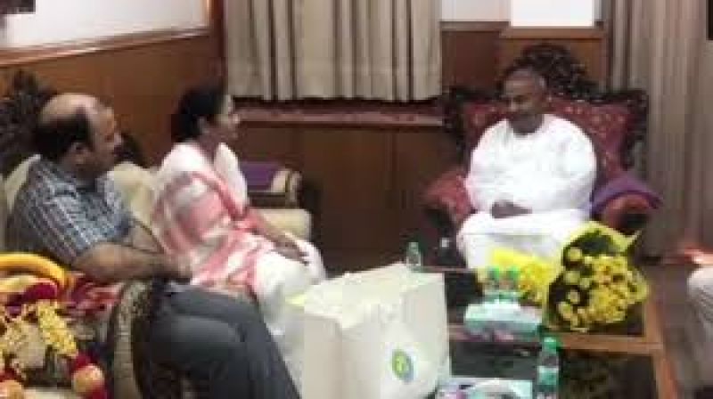 Mamta and HD Devgowda