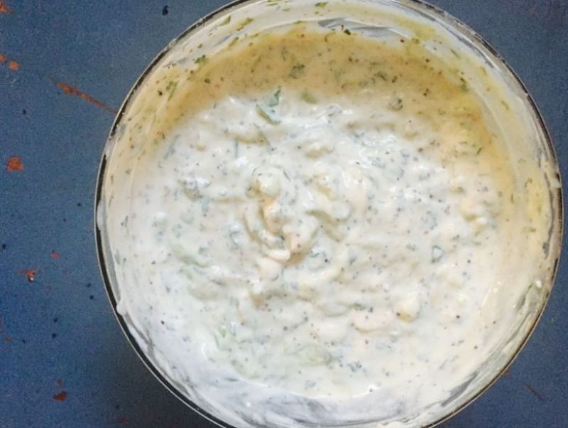 Make cucumber raita at home