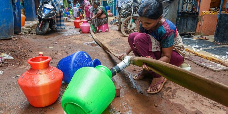 Train carrying water to reach Chennai