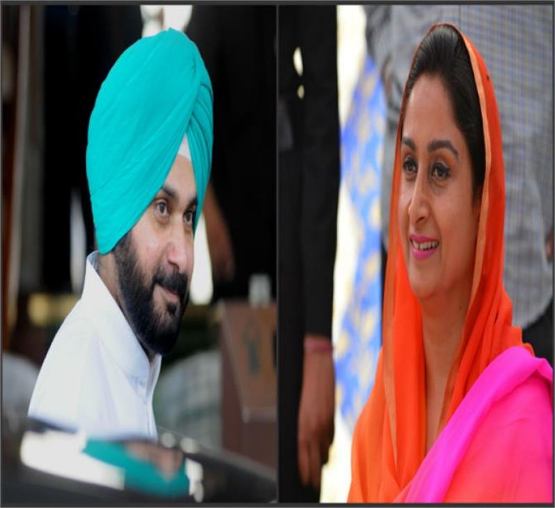 Navjot Singh Sidhu & Harsimrat Badal