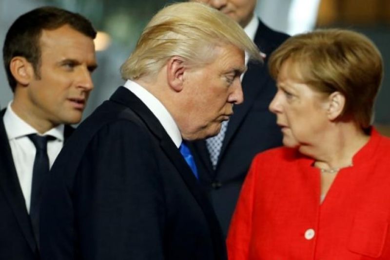 angela markel and trump