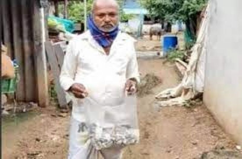 The farmer collected Rs 2 lakh for the surgery but the rats gnawed on him