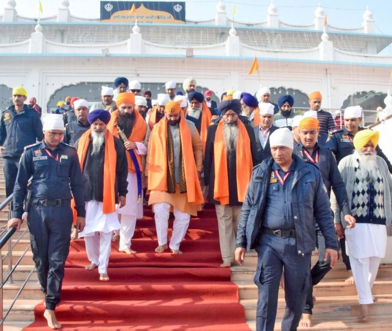 Haryana Chief Minister Saini paid obeisance at Gurdwara Nada Sahib